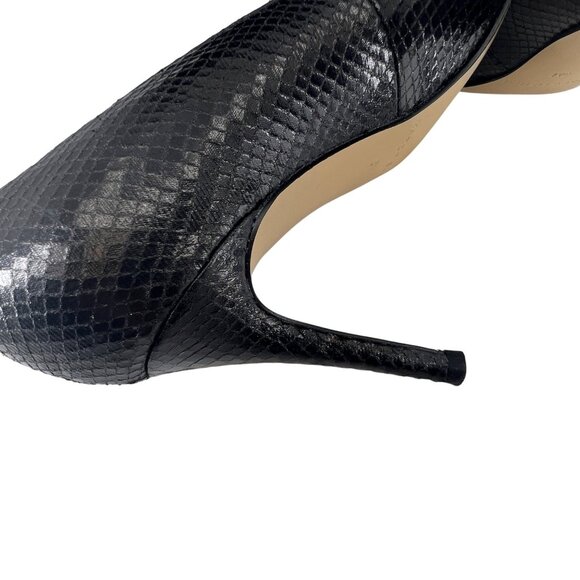 Marc Fisher Womens Pump Black Snakeskin Pointed Toe Heels Size 8M - Picture 5 of 8